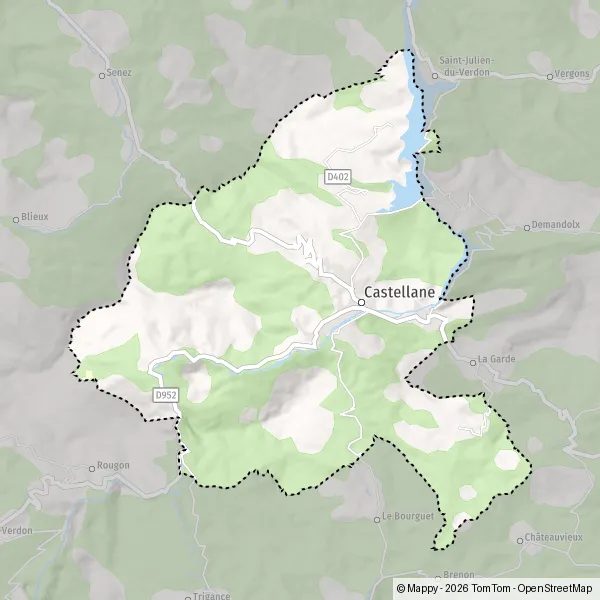 Map Castellane: map of Castellane (04120) and practical information