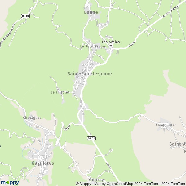 Map SaintPaulleJeune map of SaintPaulleJeune (07460) and practical information