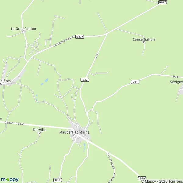 Map MaubertFontaine map of MaubertFontaine (08260) and practical