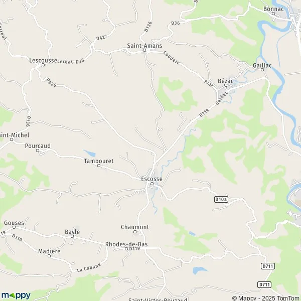 Map Escosse map of Escosse (09100) and practical information