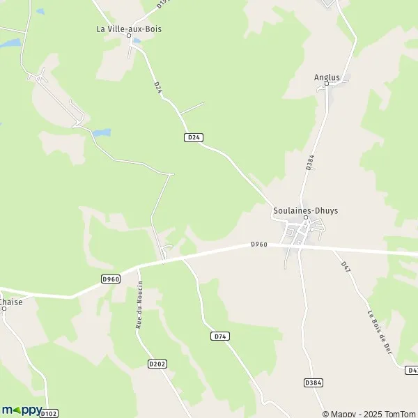 Map SoulainesDhuys map of SoulainesDhuys (10200) and practical