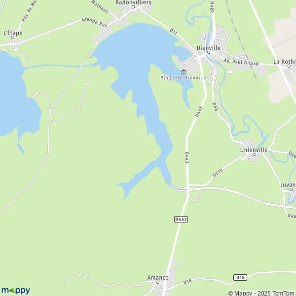 Map Dienville map of Dienville (10500) and practical information