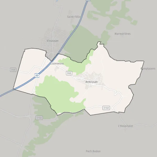 Map Armissan: map of Armissan (11110) and practical information