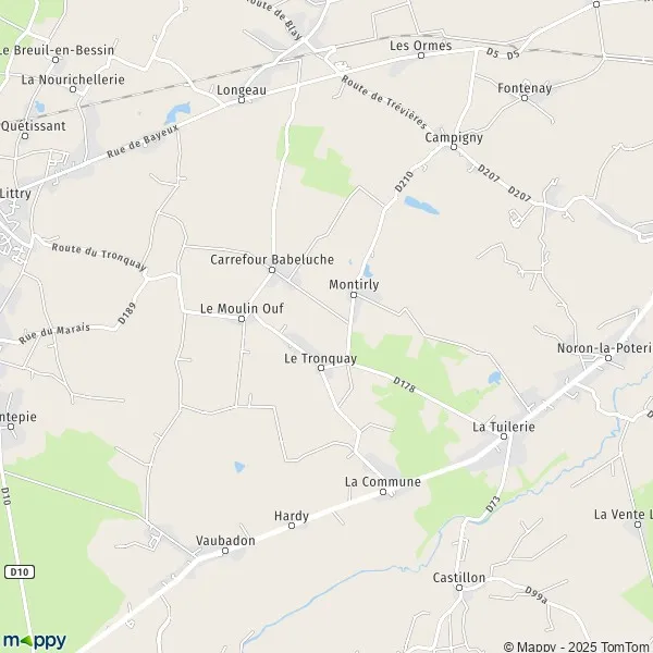 Map Le Tronquay map of Le Tronquay (14490) and practical information