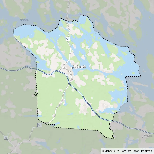Map Strängnäs: map of Strängnäs (15593) and practical information