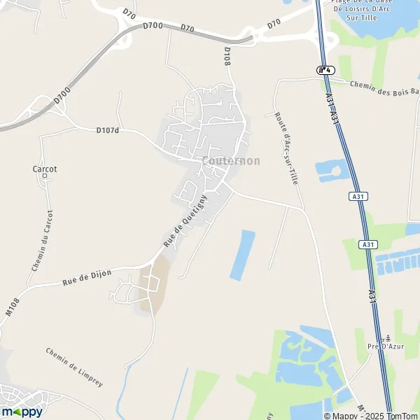 Map Couternon map of Couternon (21560) and practical information