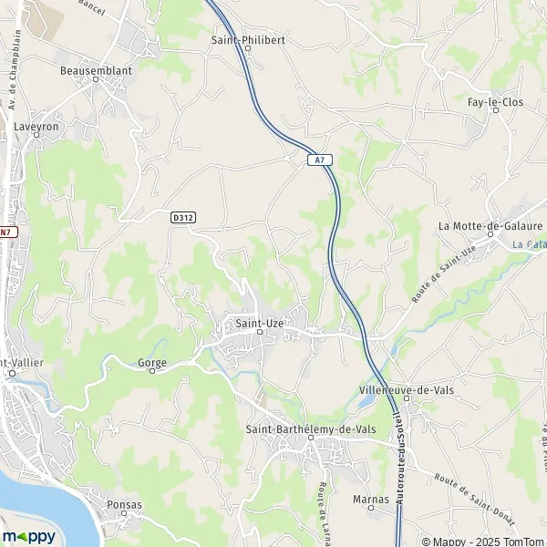 Map SaintUze map of SaintUze (26240) and practical information