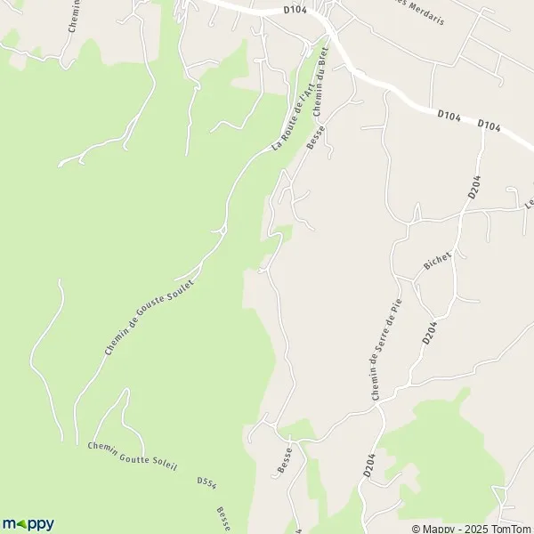 Map SaintDenis map of SaintDenis (26400) and practical information