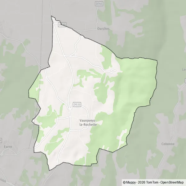 Map Vaunaveys-la-Rochette: map of Vaunaveys-la-Rochette (26400) and ...