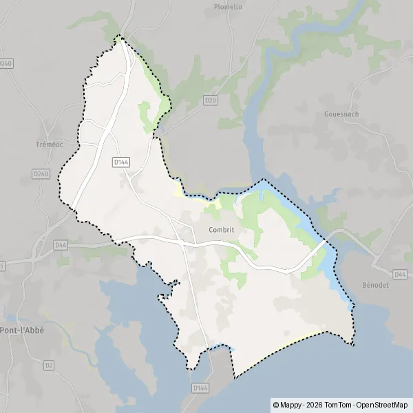 Map Combrit: map of Combrit (29120) and practical information
