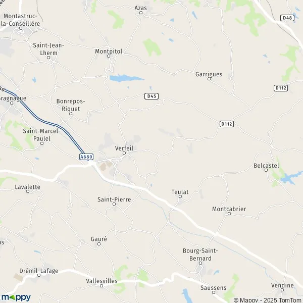 Map Verfeil map of Verfeil (31590) and practical information