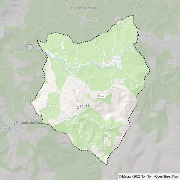 Map Lousã: map of Lousã (3200) and practical information