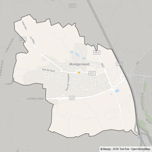 Map Montgermont: map of Montgermont (35760) and practical information