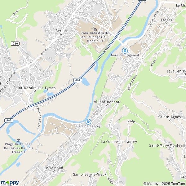 Map VillardBonnot map of VillardBonnot (38190) and practical information