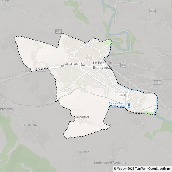 Map Le Pont-de-Beauvoisin: map of Le Pont-de-Beauvoisin (38480) and ...