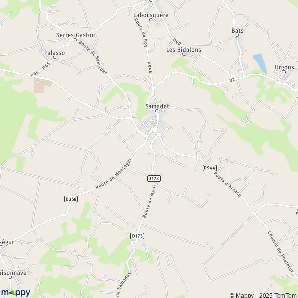 Map Samadet map of Samadet (40320) and practical information