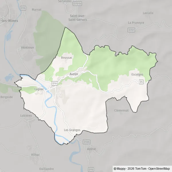 Map Auzon: map of Auzon (43390) and practical information