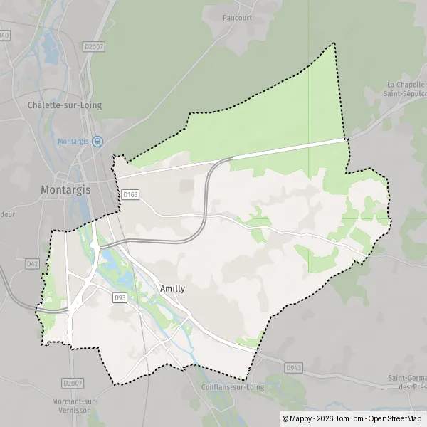 Map Amilly: map of Amilly (45200) and practical information
