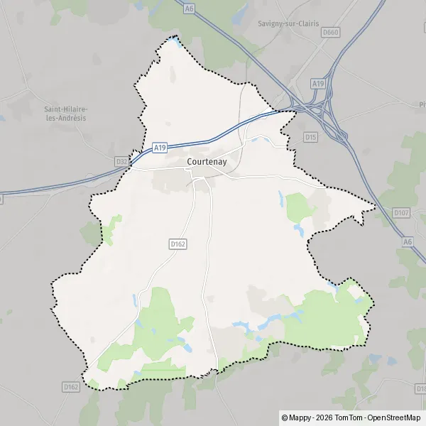 Map Courtenay: map of Courtenay (45320) and practical information