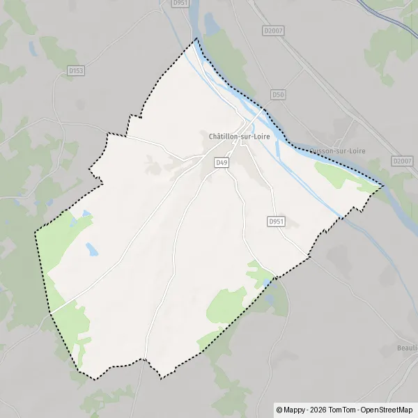 Map Châtillon-sur-Loire: map of Châtillon-sur-Loire (45360) and ...