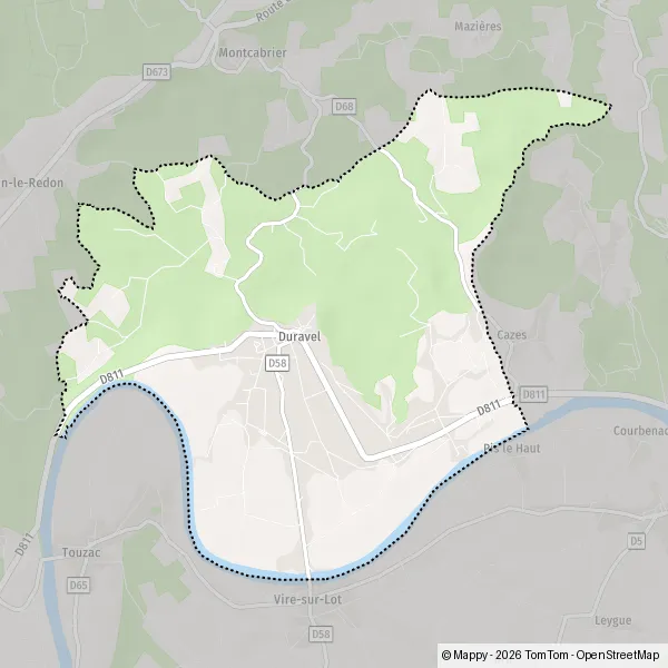 Map Duravel: map of Duravel (46700) and practical information