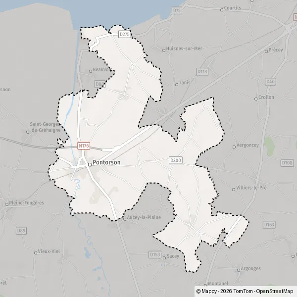 Map Pontorson: map of Pontorson (50170) and practical information
