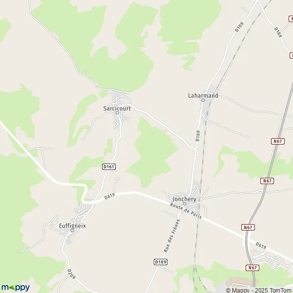 Map Jonchery map of Jonchery (52000) and practical information