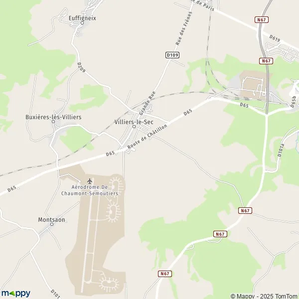 Map VilliersleSec map of VilliersleSec (52000) and practical