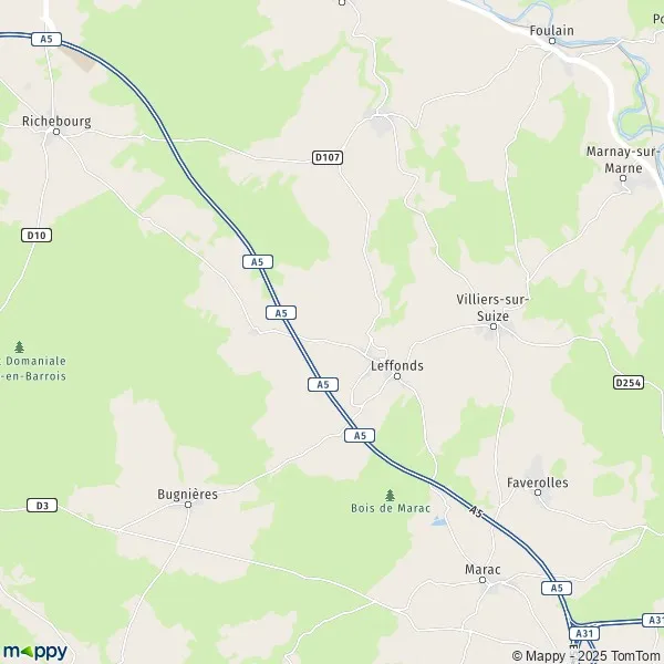 Map Leffonds map of Leffonds (52210) and practical information