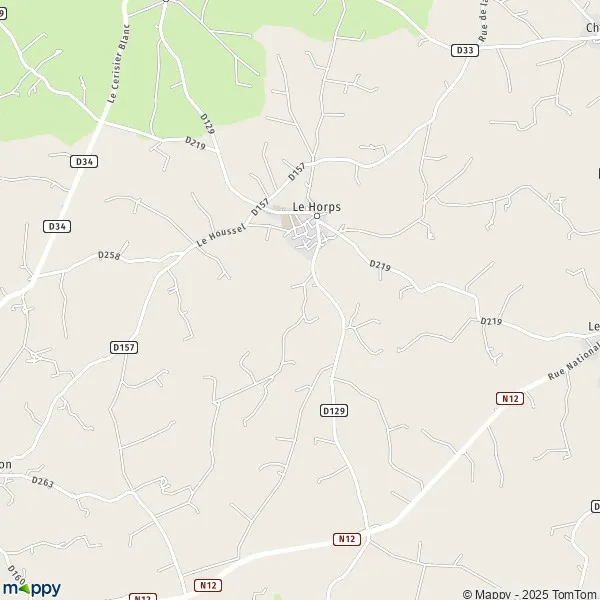 Map Le Horps map of Le Horps (53640) and practical information