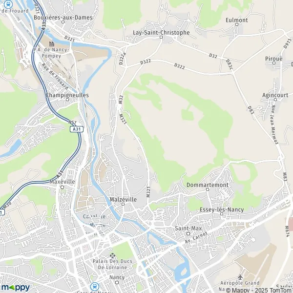 Map Malzéville map of Malzéville (54220) and practical information