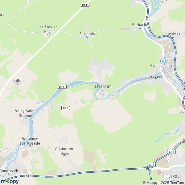 Map Liverdun map of Liverdun (54460) and practical information