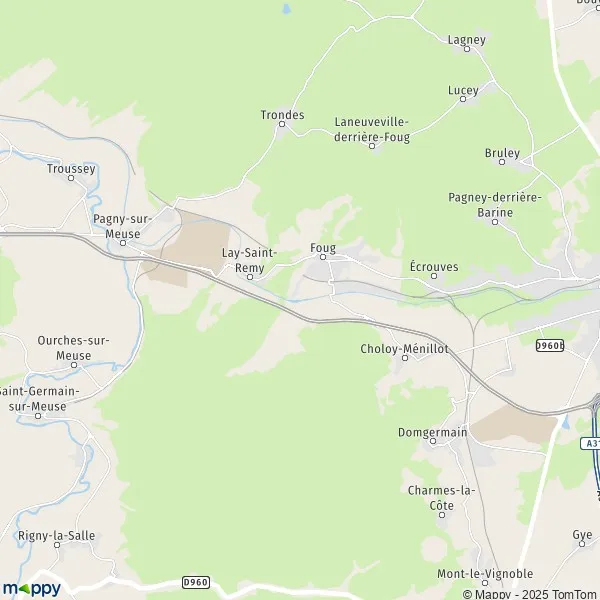 Map Foug map of Foug (54570) and practical information