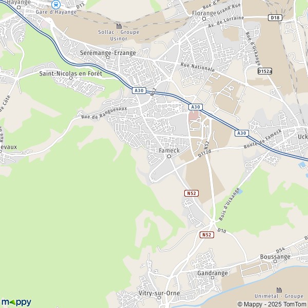 Map Fameck: map of Fameck (57290) and practical information