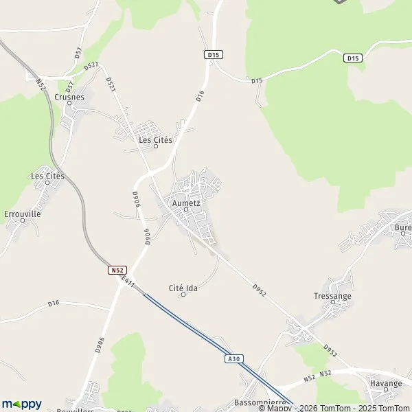 Map Aumetz map of Aumetz (57710) and practical information