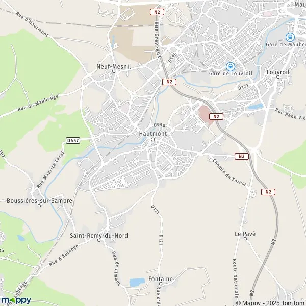 Map Hautmont map of Hautmont (59330) and practical information