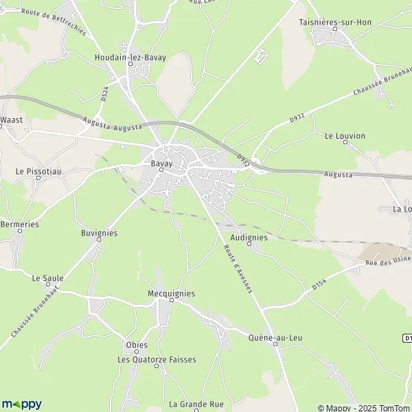 Map Bavay map of Bavay (59570) and practical information