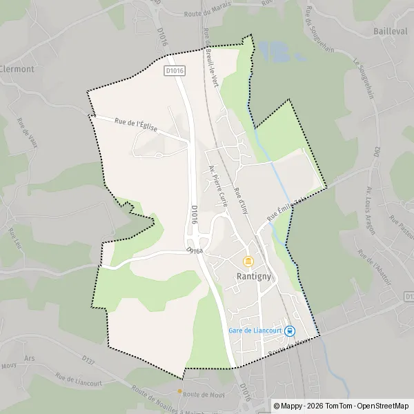 Map Rantigny: map of Rantigny (60290) and practical information