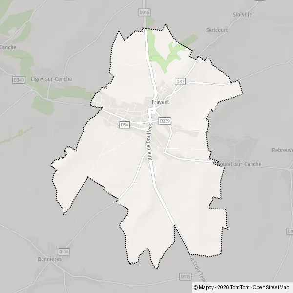 Map Frévent: map of Frévent (62270) and practical information
