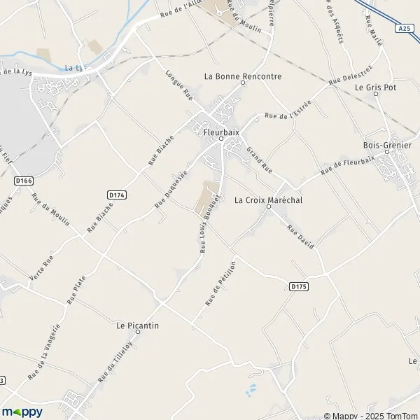 Map Fleurbaix map of Fleurbaix (62840) and practical information