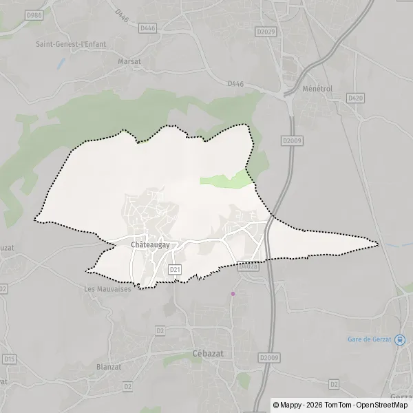 Map Châteaugay: map of Châteaugay (63119) and practical information