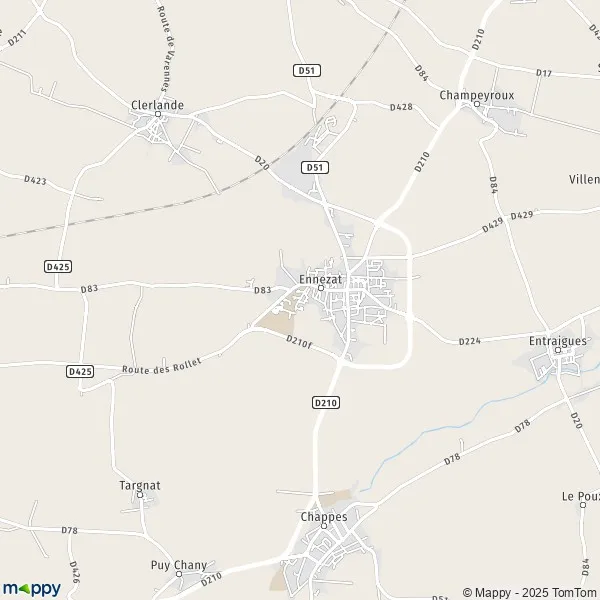 Map Ennezat map of Ennezat (63720) and practical information