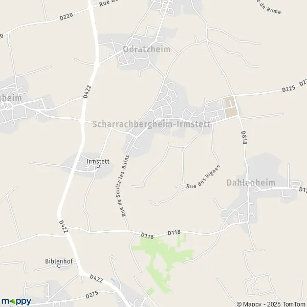 Map ScharrachbergheimIrmstett map of ScharrachbergheimIrmstett