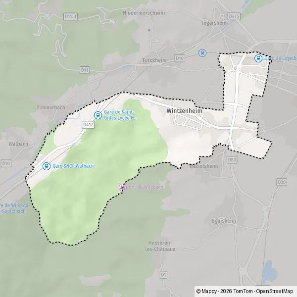 Map Wintzenheim: map of Wintzenheim (68124) and practical information