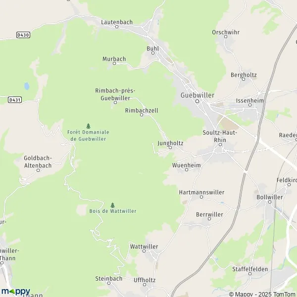 Map SoultzHautRhin map of SoultzHautRhin (68360) and practical