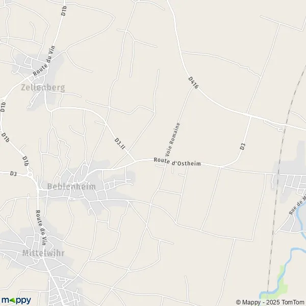 Map Beblenheim map of Beblenheim (68980) and practical information