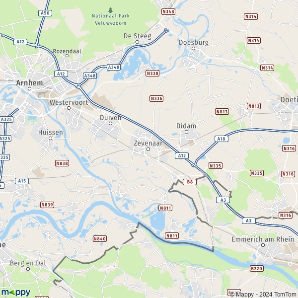 Map Zevenaar map of Zevenaar (6901) and practical information