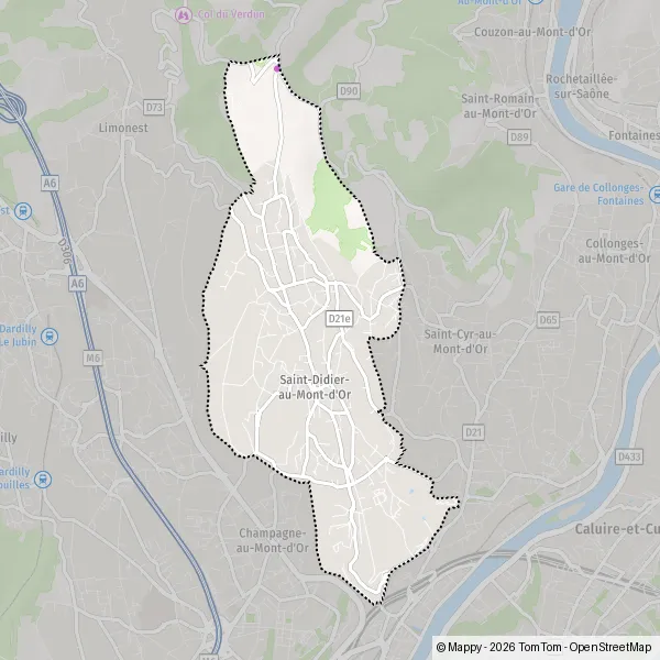 Map Saint-Didier-au-Mont-d'Or: map of Saint-Didier-au-Mont-d'Or (69370 ...