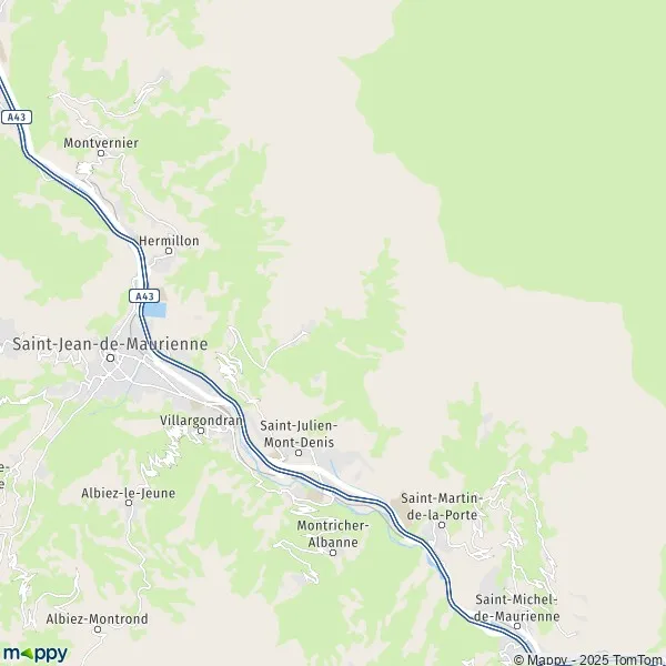 Map SaintJulienMontDenis map of SaintJulienMontDenis (73870) and