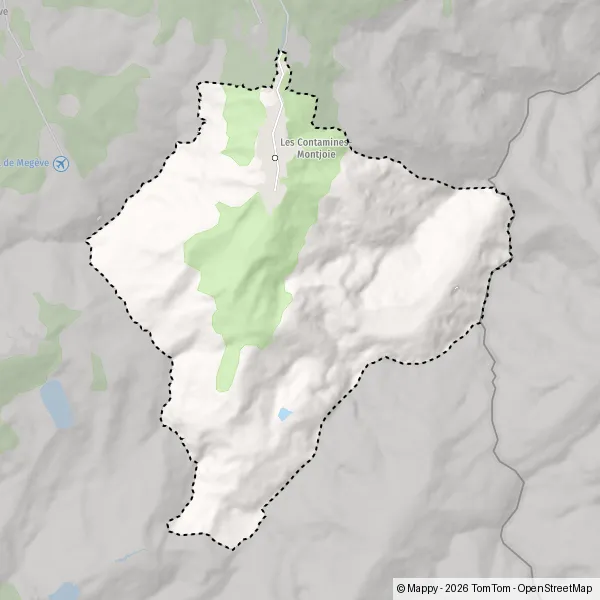 Map Les Contamines-Montjoie: map of Les Contamines-Montjoie (74170) and ...